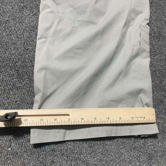 Adidas Pants Mens Large Gray Windbreaker Track Golf Zip Ankle Lightweight - Picture 11 of 14